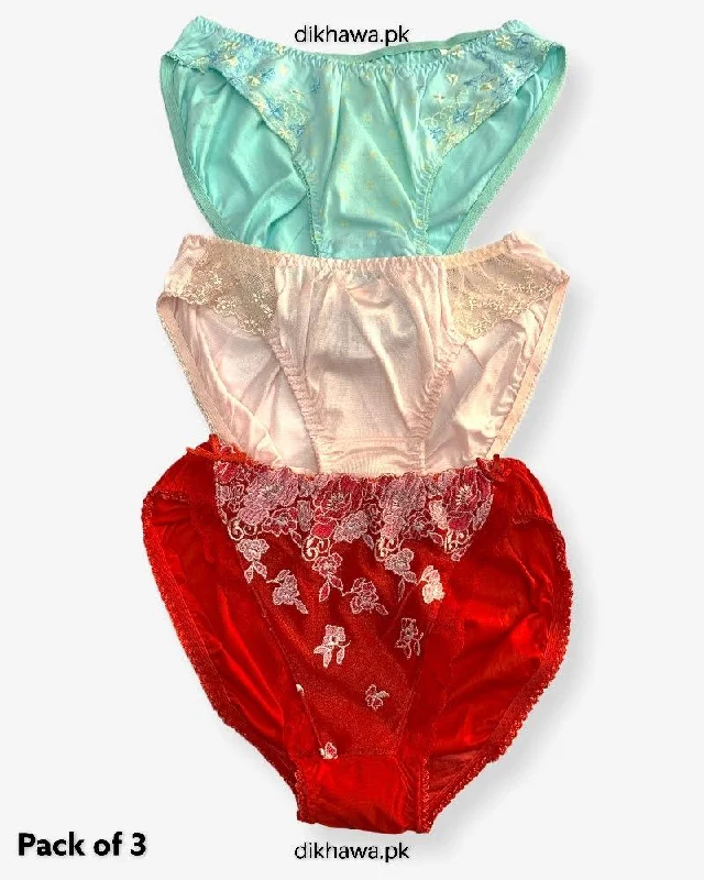 Pack of 3 Imported Stocklot Branded Net Panty Stretchable Bikini Style Thong Panty 2021 Ribbed bikini, Textured fabric, Sexy, Stylish Pack of 3 Imported Stocklot Branded Net Panty Stretchable Bikini Style Thong Panty 2021 Ribbed bikini, Textured fabric, Sexy, Stylish