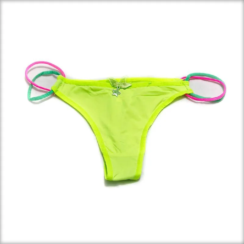 Parrot Green Bikini Panty Skirted bikini bottom, Feminine, Sexy, Comfortable