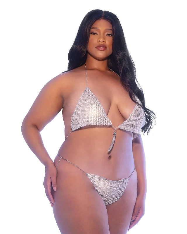 Queen Miami Crystal Bikini Set Classic bikini set, Comfortable, Stylish, Sexy