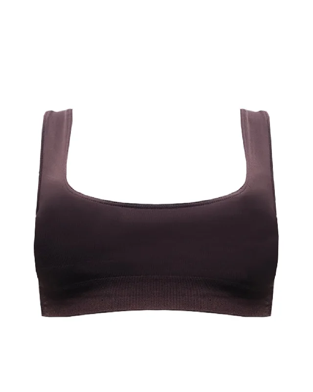 SERENE Bikini Bra Top | Chocolate Brown V-shaped bikini, Sexy, Trendy, Comfortable