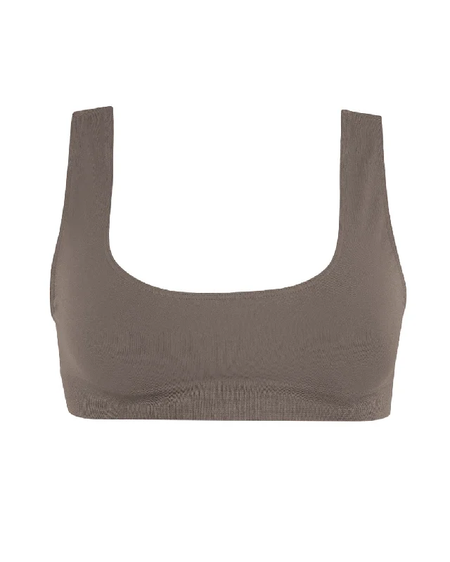 SERENE Bikini Bra Top | Muddy Grey Wrap bikini, Sexy, Chic, Trendy