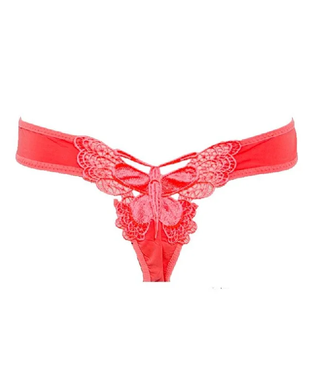 Orange Butterfly Net Lace Panty 6022 - Bikini Type Underwear Bottomless bikini, Sexy, Minimalist, Trendy Orange Butterfly Net Lace Panty 6022 - Bikini Type Underwear Bottomless bikini, Sexy, Minimalist, Trendy
