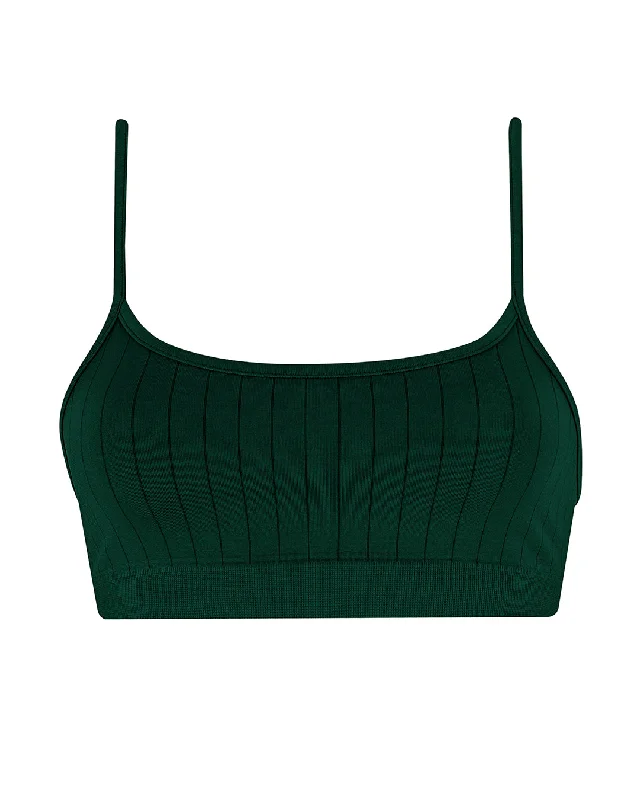 FLAT RIBBED SINCERE Bikini Bra Top | Dark Green Wraparound bikini, Trendy, Sexy, Beachwear FLAT RIBBED SINCERE Bikini Bra Top | Dark Green Wraparound bikini, Trendy, Sexy, Beachwear
