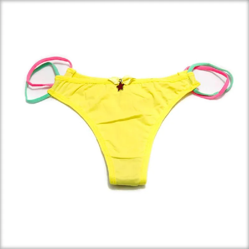 Yellow Bikini Panty Satin bikini top, Elegant, Comfortable, Trendy