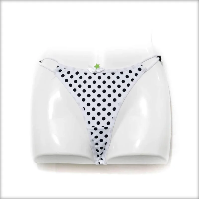 Yellow & Black Polka Dotted Bikini Panty Satin bikini, Luxurious, Trendy, Chic