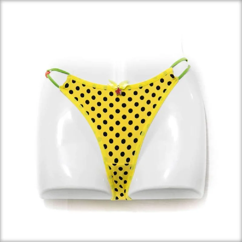 Yellow Polka Dotted Bikini Panty Satin bikini set, Glamorous, Fashionable, Comfortable Yellow Polka Dotted Bikini Panty Satin bikini set, Glamorous, Fashionable, Comfortable