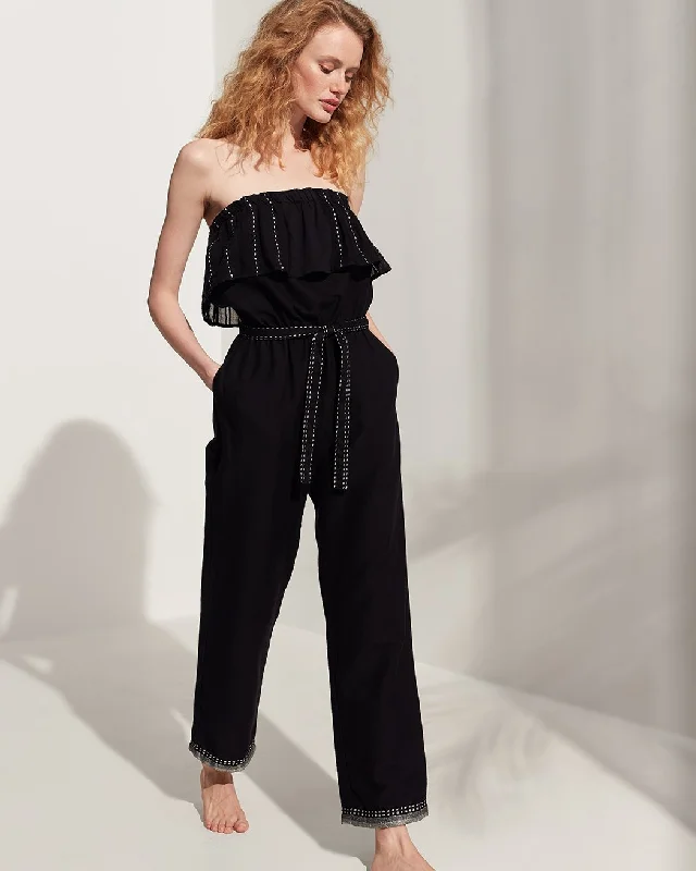 lemlem tikuri ruffle jumpsuit Strappy jumpsuit, Casual wear, Stylish, Comfortable