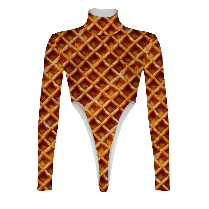 Beloved Waffle Turtleneck Long Sleeve Jumpsuit Ruffle sleeve jumpsuit, Feminine, Elegant, Chic Beloved Waffle Turtleneck Long Sleeve Jumpsuit Ruffle sleeve jumpsuit, Feminine, Elegant, Chic