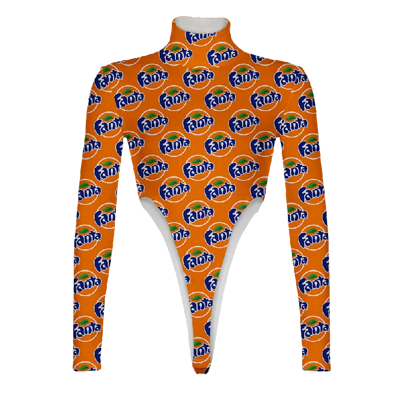 Fanta Pattern Turtleneck Long Sleeve Jumpsuit Tailored jumpsuit, Sleek design, Professional, Elegant Fanta Pattern Turtleneck Long Sleeve Jumpsuit Tailored jumpsuit, Sleek design, Professional, Elegant