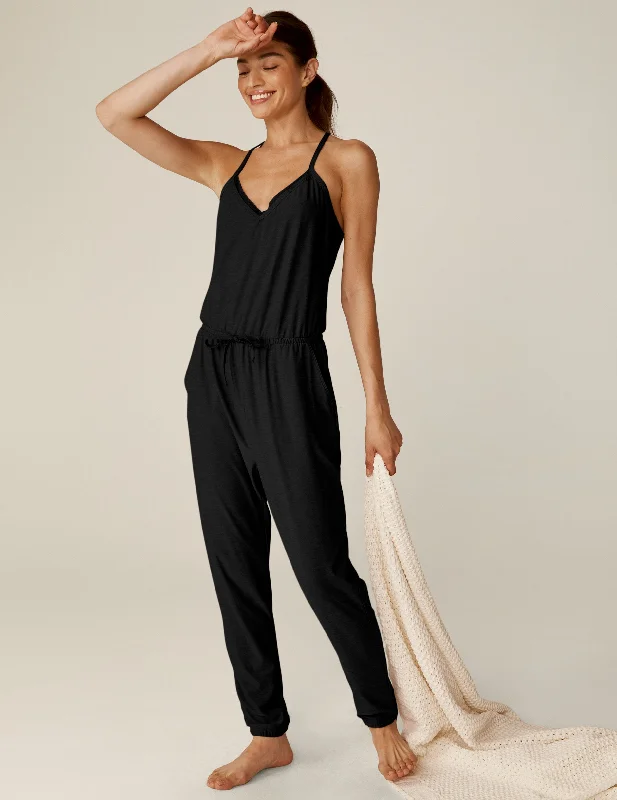 Featherweight Dream Lace Racerback Jumpsuit Button-front jumpsuit, Classic, Casual, Comfortable Featherweight Dream Lace Racerback Jumpsuit Button-front jumpsuit, Classic, Casual, Comfortable