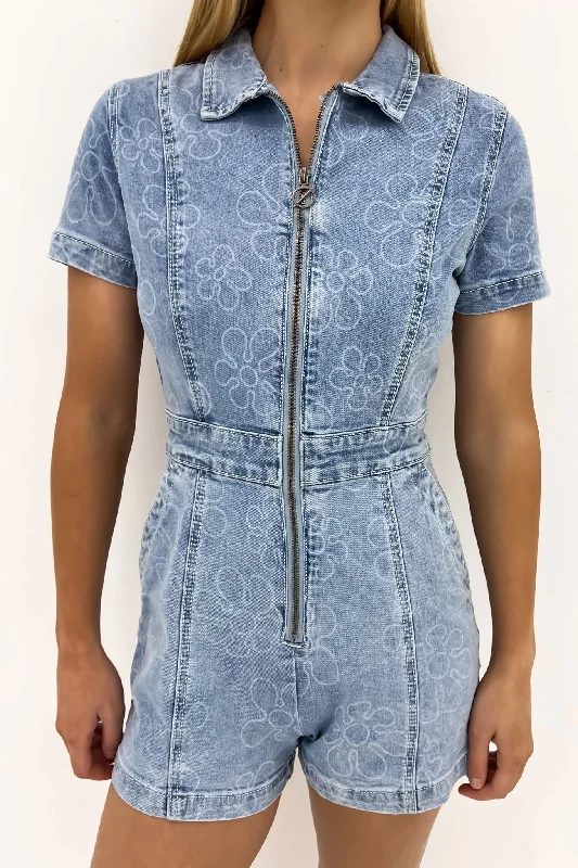 Kendrick Playsuit Light Blue Summer boho jumpsuit, Relaxed fit, Comfortable, Stylish Kendrick Playsuit Light Blue Summer boho jumpsuit, Relaxed fit, Comfortable, Stylish