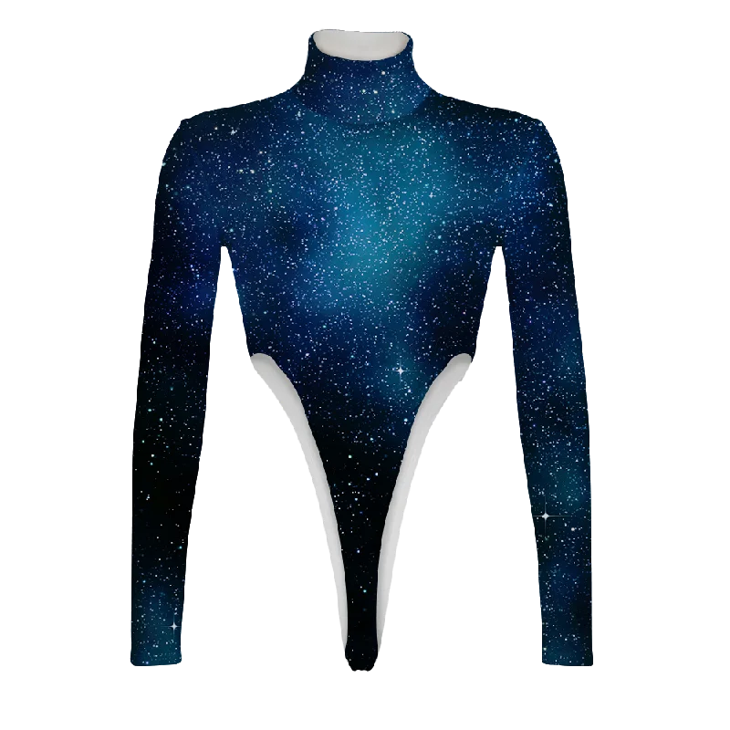 Starry Starry Night Turtleneck Long Sleeve Jumpsuit Slim fit jumpsuit, Trendy, Sleek, Comfortable Starry Starry Night Turtleneck Long Sleeve Jumpsuit Slim fit jumpsuit, Trendy, Sleek, Comfortable