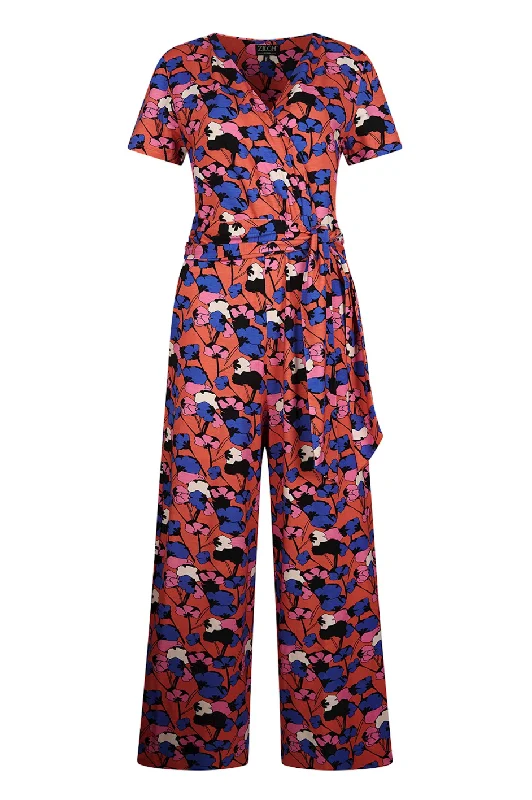 Zilch Jumpsuit in Bouquet Coral Casual jumpsuit, Comfortable, Street style, Trendy